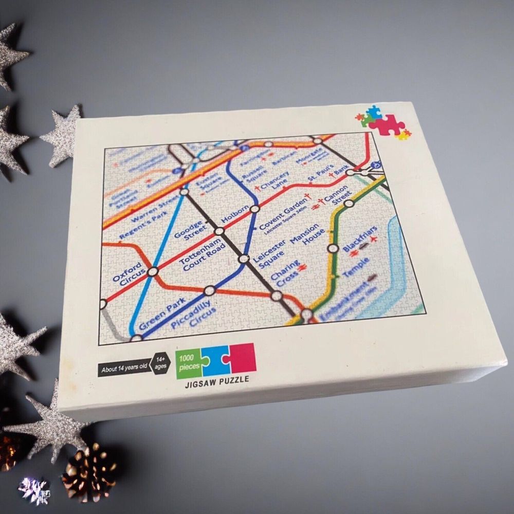London UK Underground Partial Map Jigsaw Puzzle - 1000 Piece Age 14+